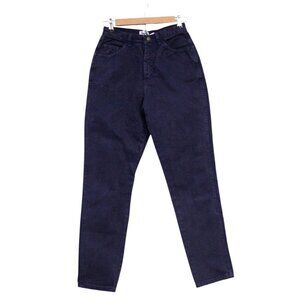 Vintage 90s Y2K Mom Jeans Size 6 Navy Denim Grunge Retro Tapered High Rise USA